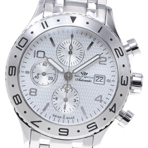 Philip Watch 82.43.981.015 Date Chronograph Automatic Men's Watch_837827 - Picture 1 of 11